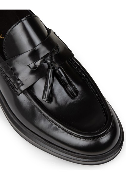 Erkek Hakiki Deri Siyah Rahat Loafer Ayakkabı - 02001MSYHP01 indirimleri