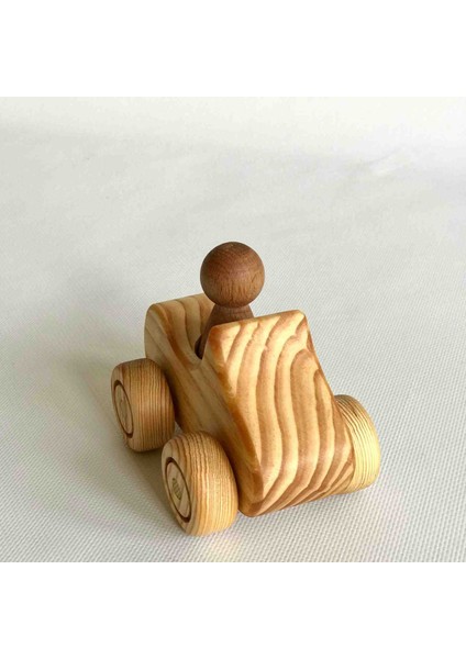 Ahşap Oyuncak Araba Peg Bebekli Mentossori modelleri