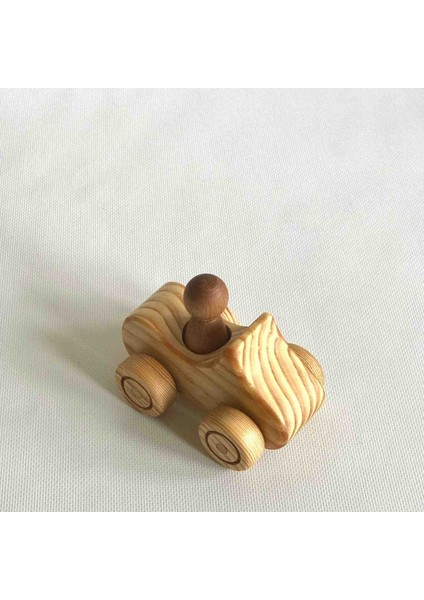 Ahşap Oyuncak Araba Peg Bebekli Mentossori fırsatları