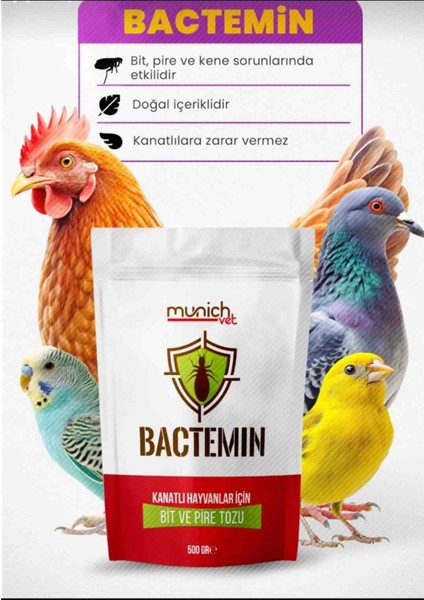 Bactemin Kanatlı Hayvan Bit Pire Tozu 500GR fiyatları