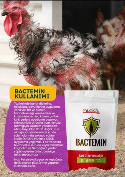 Bactemin Kanatlı Hayvan Bit Pire Tozu 500GR modelleri