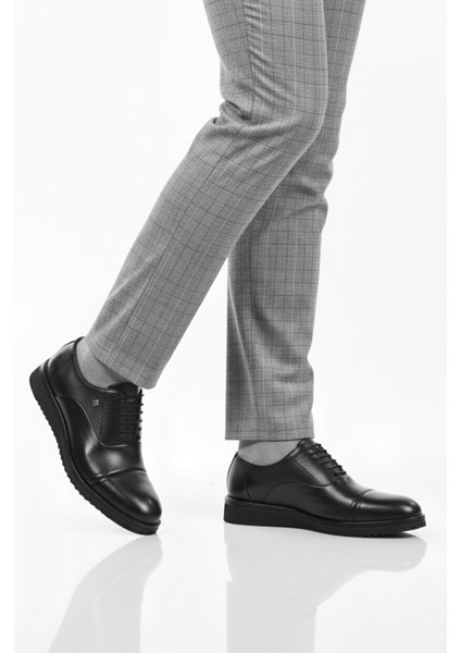 Siyah Eva Taban Hafif Hakiki Deri Erkek Klasik Ayakkabı 3250 M