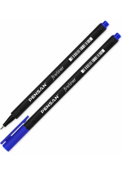 Fineliner Keçeli Kalem 0.4 mm Mavi 10 Adet