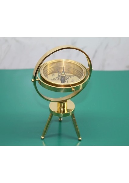 Pirinç Masa Üstü Pusula 15745