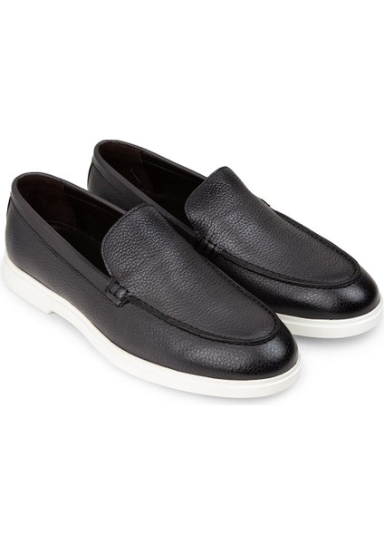 Erkek Hakiki Deri Gri Loafer Ayakkabı - 01957MGRIE02 fırsatları