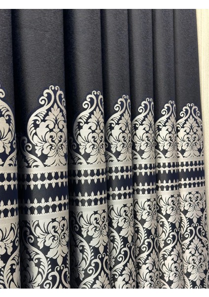 Nivemeshome Side FT632057 V- 504 Siyah 1/3 Sık Pileli Fon Perde Apm modelleri