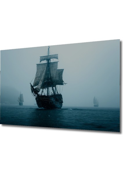 Sisli Denizde Yelkenli Dekoratif Ahşap Ev/işyeri/ofis Kare Tablo fiyatları