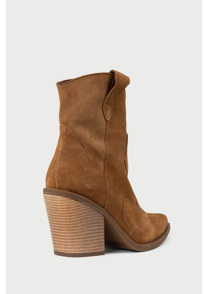 Kadın Hakiki Süet Taba Rengi Western Bot - Z1611ZTBAC01 fiyatları