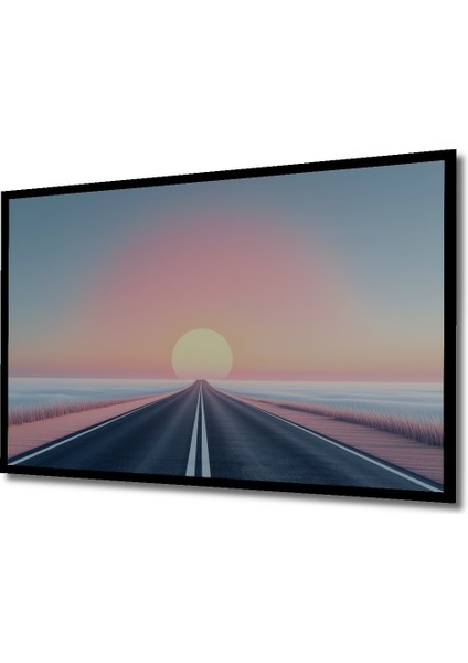 Çerçeve Görünümlü Sonsuzluğa Giden Pastel Rüyası Dekoratif Ahşap Ev/işyeri/ofis Kare Tablo fiyatları