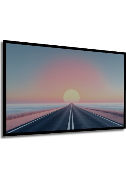 Çerçeve Görünümlü Sonsuzluğa Giden Pastel Rüyası Dekoratif Ahşap Ev/işyeri/ofis Kare Tablo modelleri