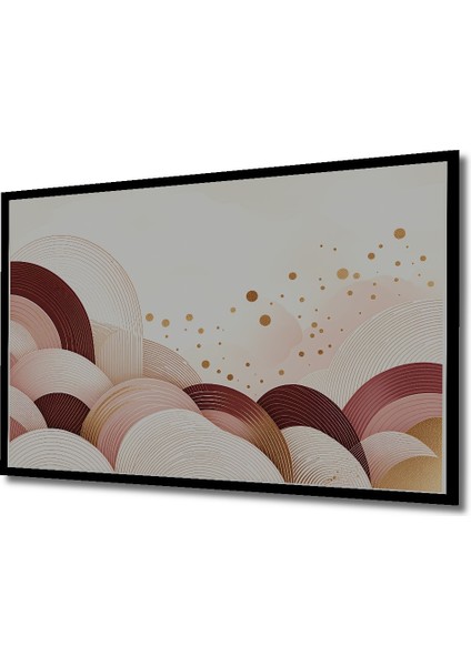 Çerçeve Görünümlü Altın Işıltılı Modern Sanat Dalgaları Dekoratif Ahşap Ev/işyeri/ofis Kare Tablo fiyatları