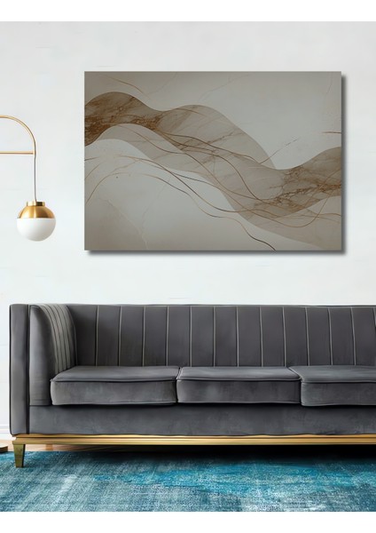 Altın Mermer Dalgaları Soyut Sanat Dekoratif Ahşap Ev/işyeri/ofis Kare Tablo