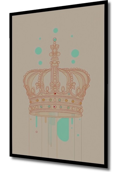 Çerçeve Görünümlü Kraliçe Tacı Modern Sanat Dekoratif Ahşap Dekoratif Ev/işyeri/ofis Kare Tablo fiyatları