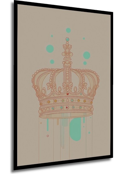 Çerçeve Görünümlü Kraliçe Tacı Modern Sanat Dekoratif Ahşap Dekoratif Ev/işyeri/ofis Kare Tablo modelleri