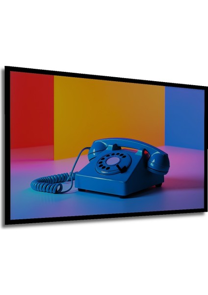 Çerçeve Görünümlü Retro Telefon Modern Sanat Dekoratif Ahşap Ev/işyeri/ofis Kare Tablo modelleri