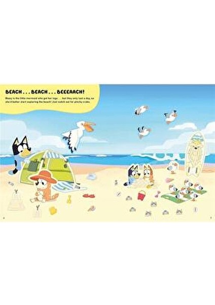 Bluey - Lets Stick Sticker Scenes Book