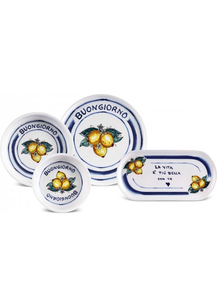 Istanbul Porselen Buongiorno 14 Parça 6 Kişilik Kahvaltı Takımı