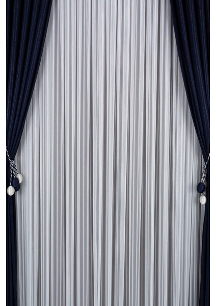 Ütü Istemez Şık ve Modern Tasarım Azra Model 1/2 Seyrek Pileli Tül Perde modelleri