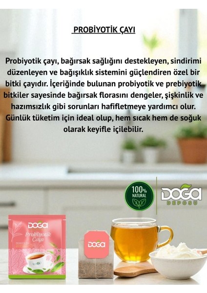 Probiyotik Çayı - Doğal Bitki Çayı, Sindirim Sistemini Destekleyici, 20’li Poşet Çay fiyatları