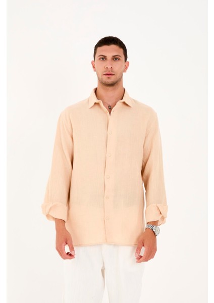 R-6048 Ayaklı Yaka Arka Roba Detaylı Uzun Kol Müslin Gömlek fiyatları