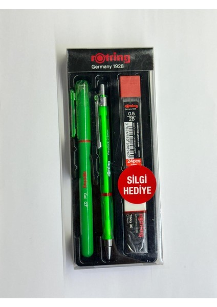 4'lü Kalem Seti (Yeşil)