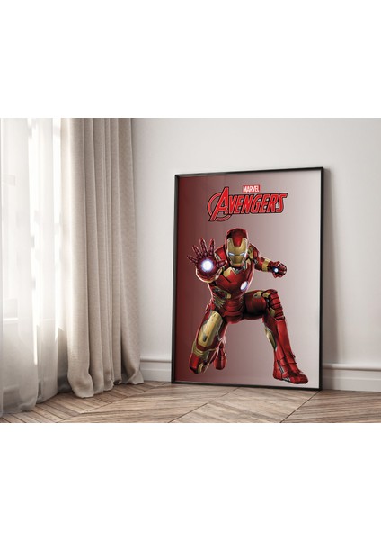 (Çerçevesiz) Kaptan Amerika, Demir Adam, Black Panther Poster Seti 3 Lü Çerçevesiz Poster, Marvel Poster fırsatları