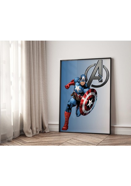 (Çerçevesiz) Kaptan Amerika, Demir Adam, Black Panther Poster Seti 3 Lü Çerçevesiz Poster, Marvel Poster indirimleri