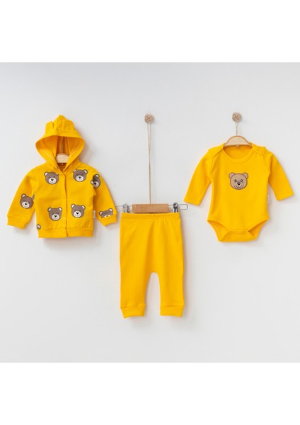 Nayinom Ayıcık Baskılı 3'lü Bebek Takım