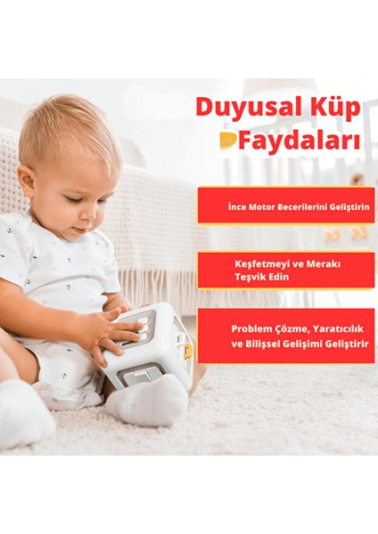 Montessori 6'sı 1 Arada Eğitici Aktivite Küpü modelleri