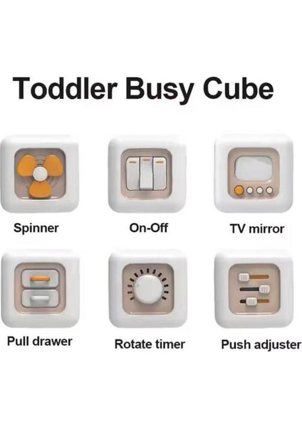 Montessori 6'sı 1 Arada Eğitici Aktivite Küpü fırsatları