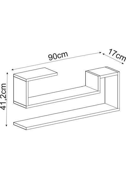 Ravi Dekoratif Duvar Rafı, Modern Kitaplık ve Raf Ünitesi indirimleri