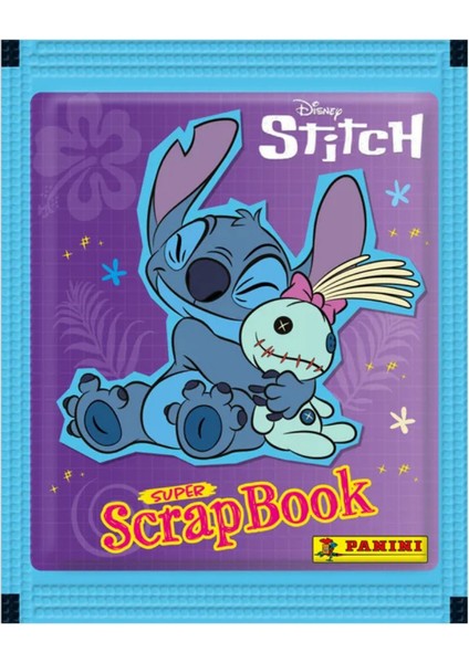 Offical Lisanslı Stitch Disney Super Scrapbook Albüm+10 Paket (50 Adet) Sticker Çıkartma Seti fiyatları