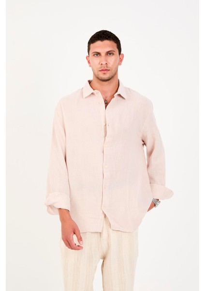 R-6048 Ayaklı Yaka Arka Roba Detaylı Uzun Kol Müslin Gömlek fiyatları