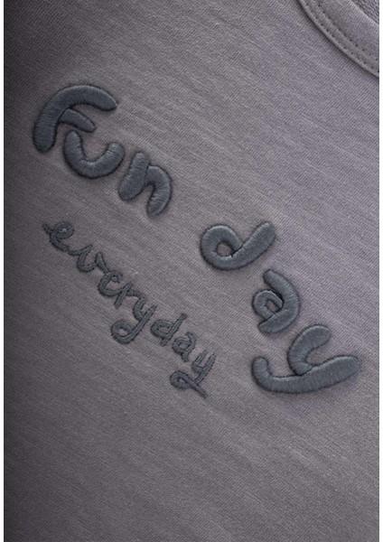 Nakışlı Sweatshirt 1-5 Yaş Gri modelleri