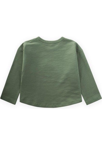 Nakışlı Sweatshirt 1-5 Yaş Yağ Yeşili fiyatları