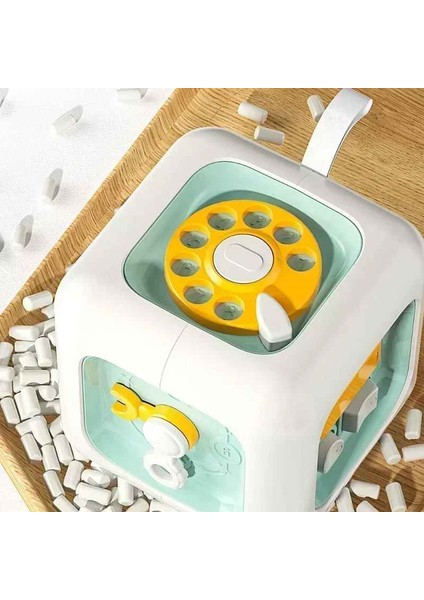 Montessori 6'sı 1 Arada Eğitici Aktivite Küpü modelleri