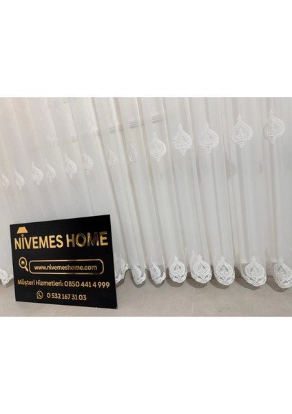 Nivemeshome Narden 1/3 Sık Pileli Tül Perde Apm fırsatları
