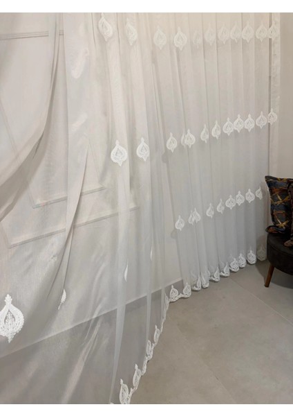 Nivemeshome Narden 1/3 Sık Pileli Tül Perde Apm