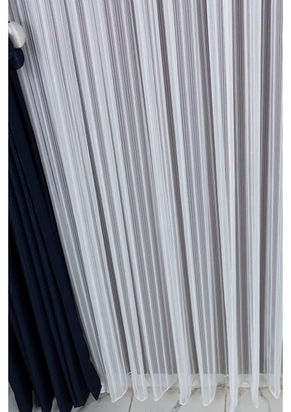 Ütü Istemez Şık ve Modern Tasarım Azra Model 1/2 Seyrek Pileli Tül Perde