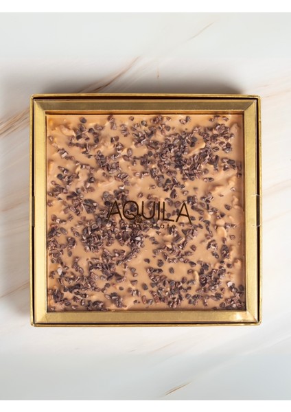 Cevizli Kakao Nibslı Karamel Çikolata 250 gr – Premium Gurme El Yapımı Çikolata