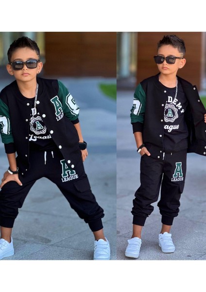 Erkek Çocuk Academy Kolej Nakışlı Takım 4-12 Yaş 12094