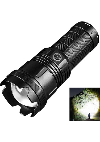 GP-291 20000 Lümen Lazer Etkili Profesyonel El Feneri Zoomlu - 5 Mod (Geceyi Gündüze Çevirir )
