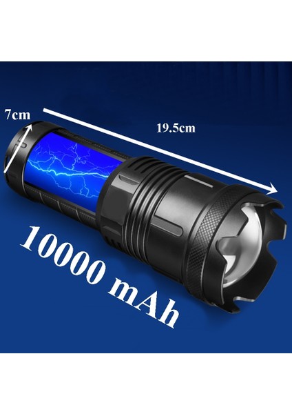 GP-291 20000 Lümen Lazer Etkili Profesyonel El Feneri Zoomlu - 5 Mod (Geceyi Gündüze Çevirir ) fiyatları