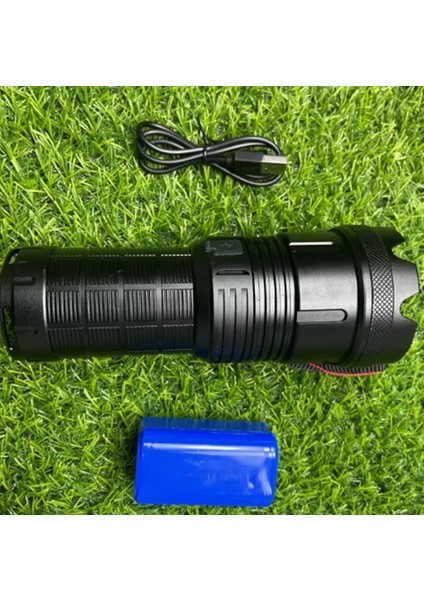 GP-291 20000 Lümen Lazer Etkili Profesyonel El Feneri Zoomlu - 5 Mod (Geceyi Gündüze Çevirir )