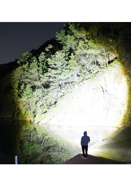 GP-291 20000 Lümen Lazer Etkili Profesyonel El Feneri Zoomlu - 5 Mod (Geceyi Gündüze Çevirir )