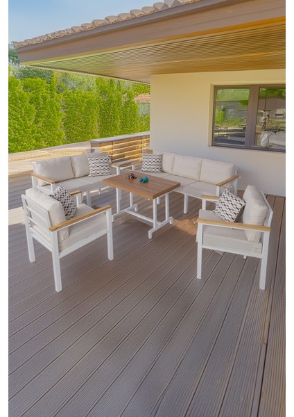 Balkon Mobilyası, Bahçe Takımı, Kafe Koltuğu, Bekleme Alanı Koltuğu, 1 +1 + 2 + 3 + Masa