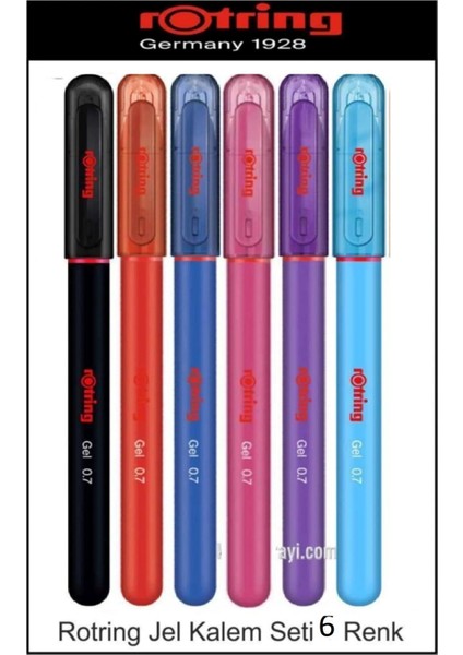 Jel Kalem 0.7 mm 6 Renk