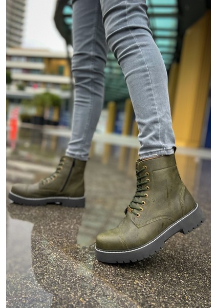 Military Premium Fermuarlı Kışlık Erkek Bot Haki fiyatları