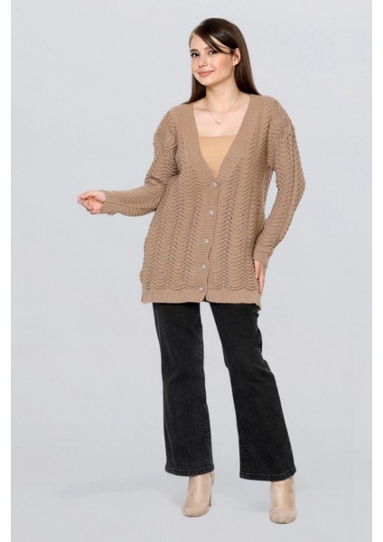 Kadın Uzun Simli Örgü Hırka FLT1006 fiyatları