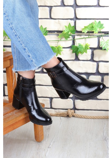 114 5 cm Topuklu Fermuarlı Kadın Bot fiyatları